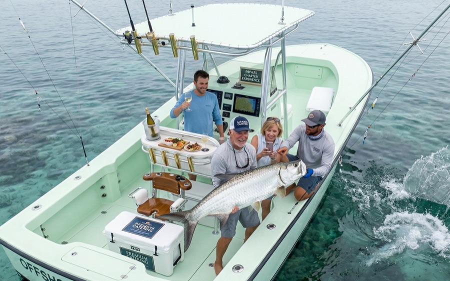 Private charter fishing trip